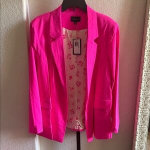 Skies Are Blue Fuchsia Blazer